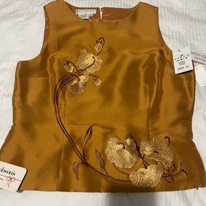 Maggy London silk top NWT size 12P